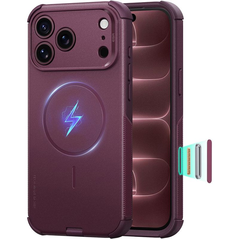 Θήκη ESR Cyber Tough Magsafe Burgundy iPhone 18 Pro Max/17 Pro Max ΘΗΚΕΣ ESR Θήκη ESR Cyber Tough Magsafe Burgundy iPhone 18 Pro Max/17 Pro Max