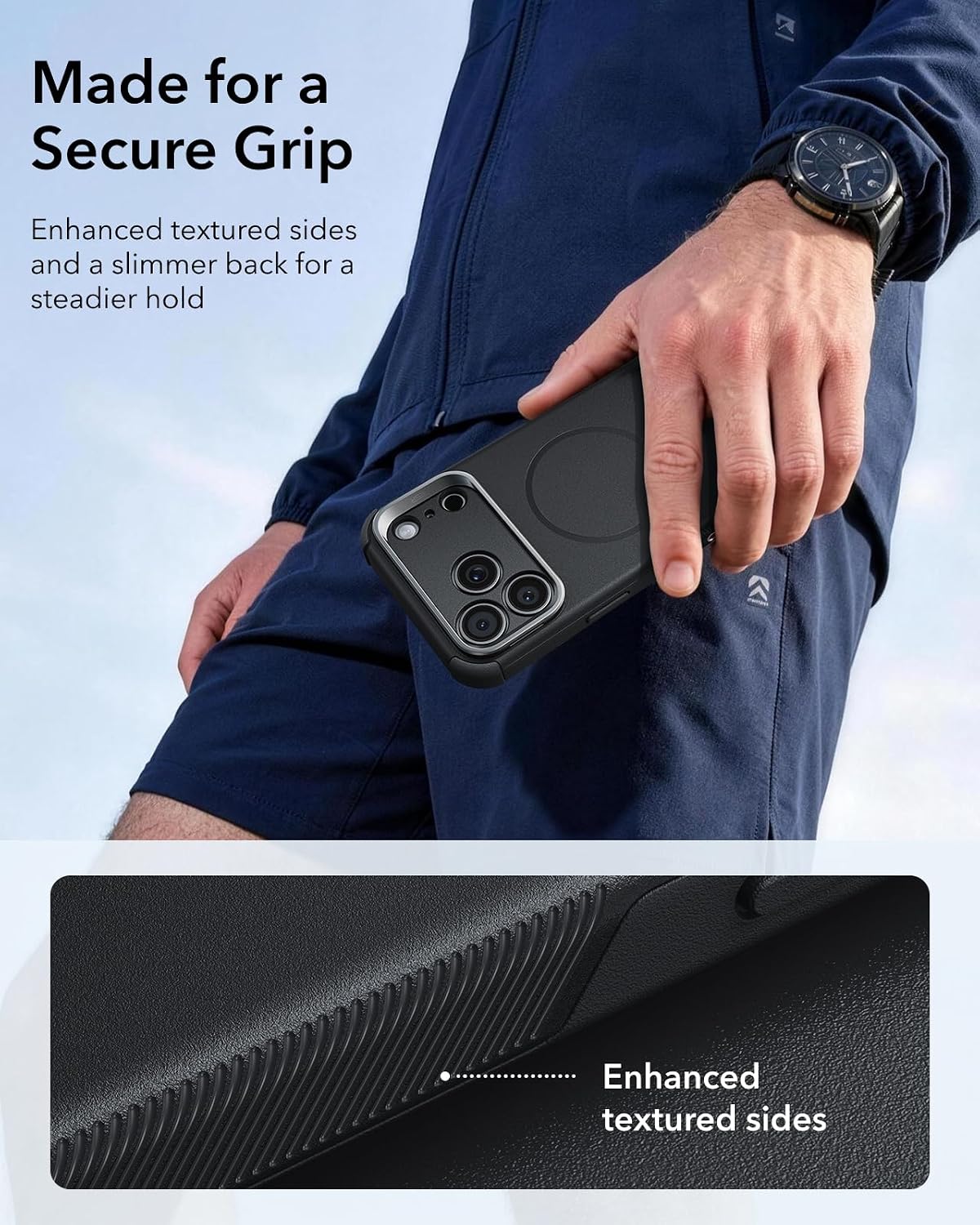 Θήκη ESR Cyber Tough Flex Stand Magsafe Black iPhone 18 Pro Max/17 Pro Max ΘΗΚΕΣ ESR Θήκη ESR Cyber Tough Flex Stand Magsafe Black iPhone 18 Pro Max/17 Pro Max - Image 4