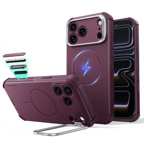 Θήκη ESR Cyber Tough Flex Stand Magsafe Burgundy iPhone 18 Pro Max/17 Pro Max ΘΗΚΕΣ ESR Θήκη ESR Cyber Tough Flex Stand Magsafe Burgundy iPhone 18 Pro Max/17 Pro Max