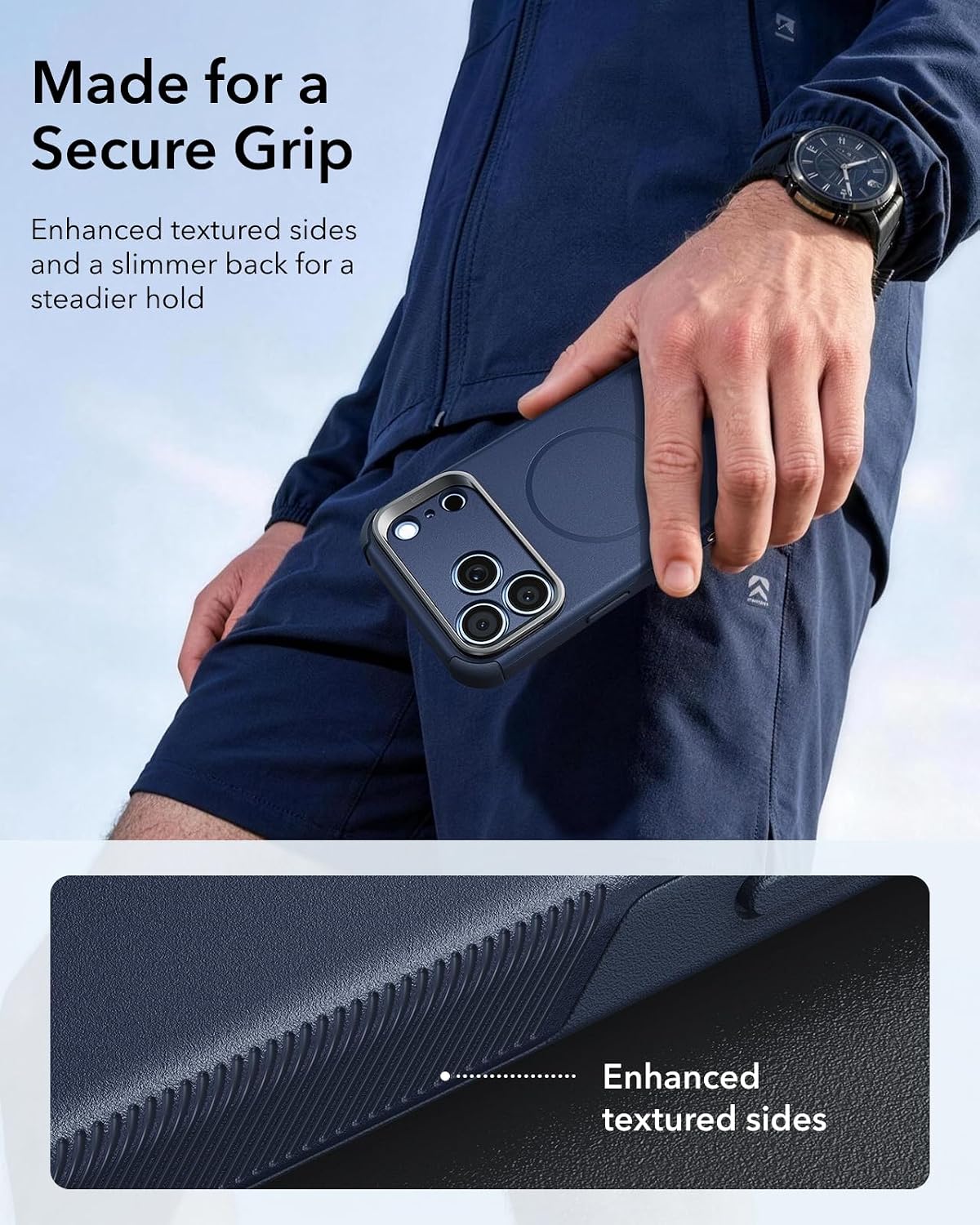 Θήκη ESR Cyber Tough Flex Stand Magsafe Navy Blue iPhone 18 Pro Max/17 Pro Max ΘΗΚΕΣ ESR Θήκη ESR Cyber Tough Flex Stand Magsafe Navy Blue iPhone 18 Pro Max/17 Pro Max - Image 6