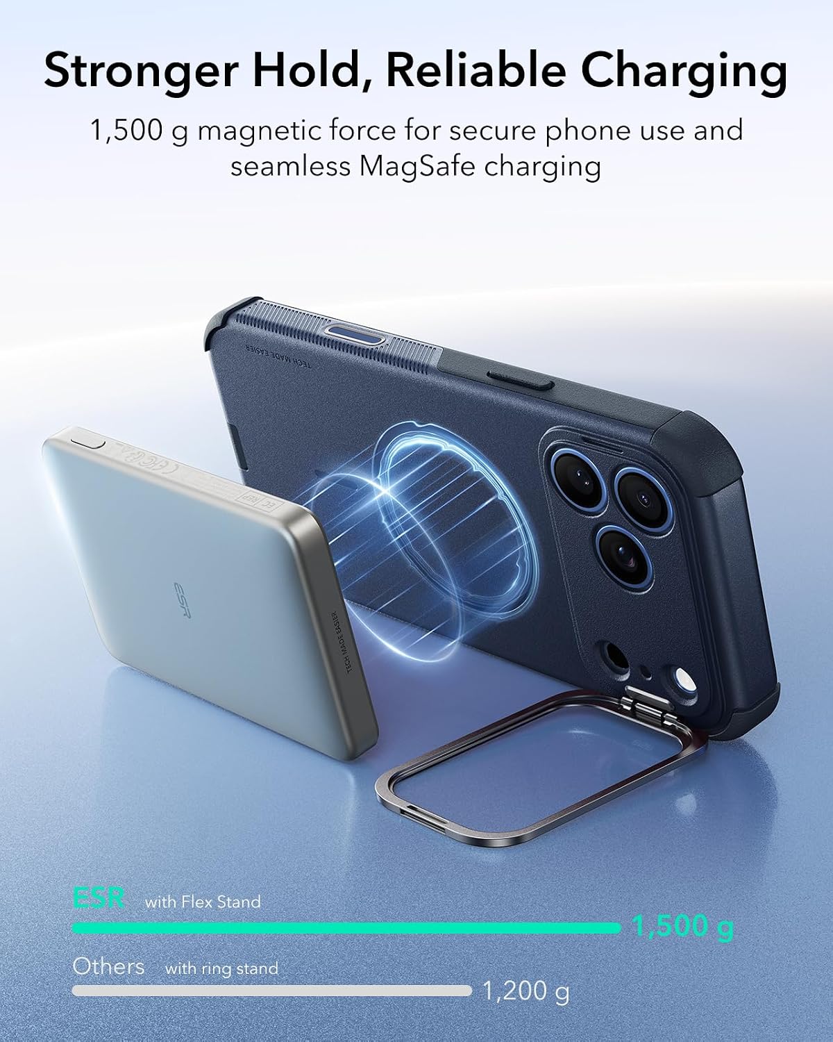 Θήκη ESR Cyber Tough Flex Stand Magsafe Navy Blue iPhone 18 Pro Max/17 Pro Max ΘΗΚΕΣ ESR Θήκη ESR Cyber Tough Flex Stand Magsafe Navy Blue iPhone 18 Pro Max/17 Pro Max - Image 5