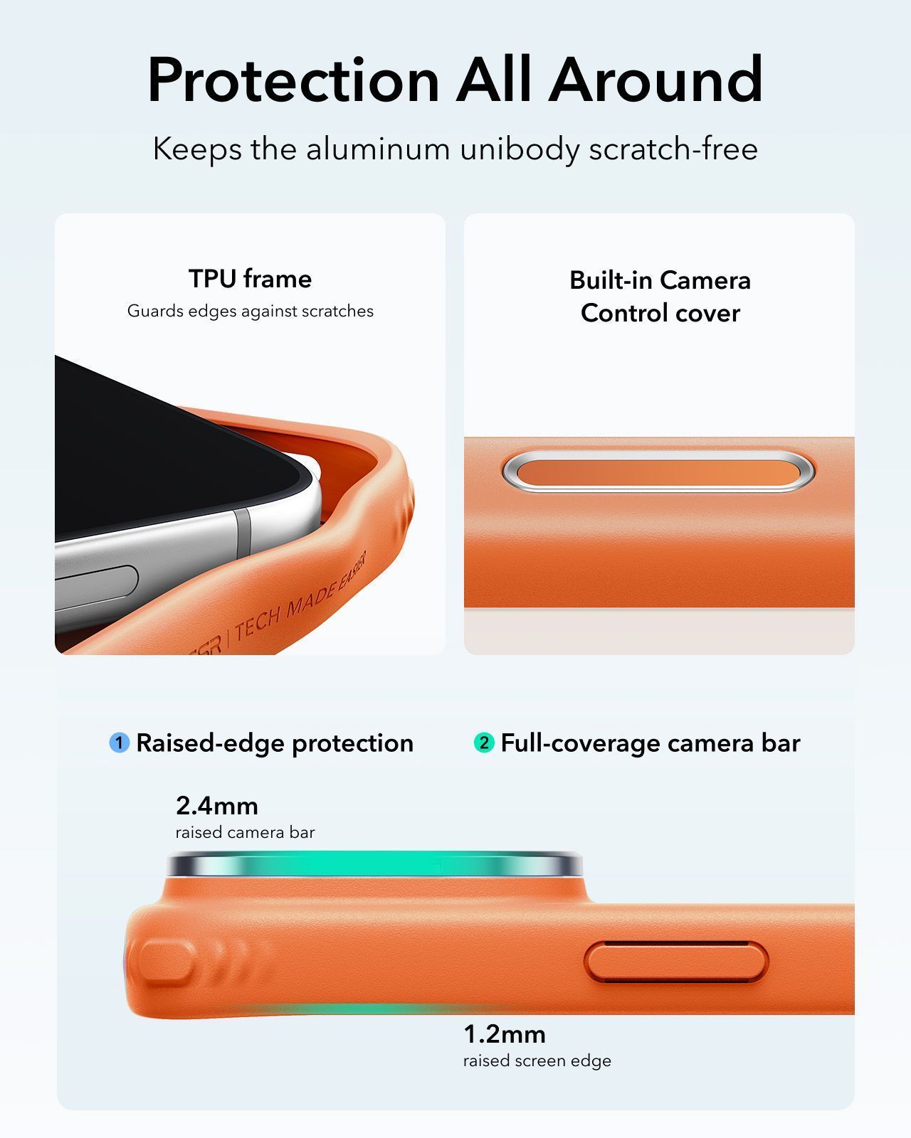 Θήκη ESR Classic Hybrid with Flex Stand MagSafe Frosted Orange iPhone 18 Pro Max/iPhone 17 Pro Max ΘΗΚΕΣ ESR Θήκη ESR Classic Hybrid with Flex Stand MagSafe Frosted Orange iPhone 18 Pro Max/iPhone 17 Pro Max - Image 3