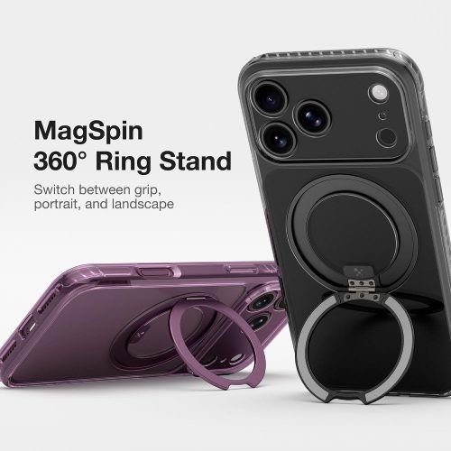 Alternative view of Θήκη AmazingThing Titan Pro MagSpin Black iPhone 18 Pro Max