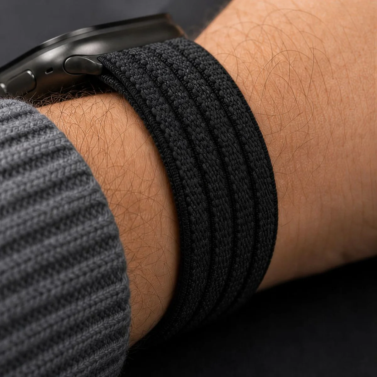 Λουράκι Tech-Protect Nylon Sport Black Apple Watch 44/45/46/49mm APPLE WATCH Tech-Protect Λουράκι Tech-Protect Nylon Sport Black Apple Watch 44/45/46/49mm - Image 8