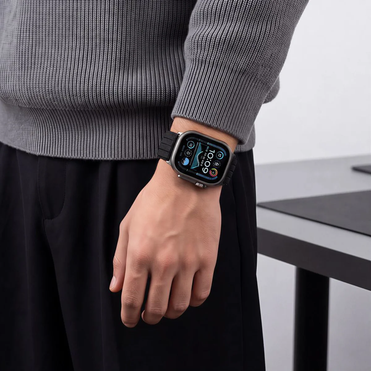 Λουράκι Tech-Protect Nylon Sport Black Apple Watch 44/45/46/49mm APPLE WATCH Tech-Protect Λουράκι Tech-Protect Nylon Sport Black Apple Watch 44/45/46/49mm - Image 5