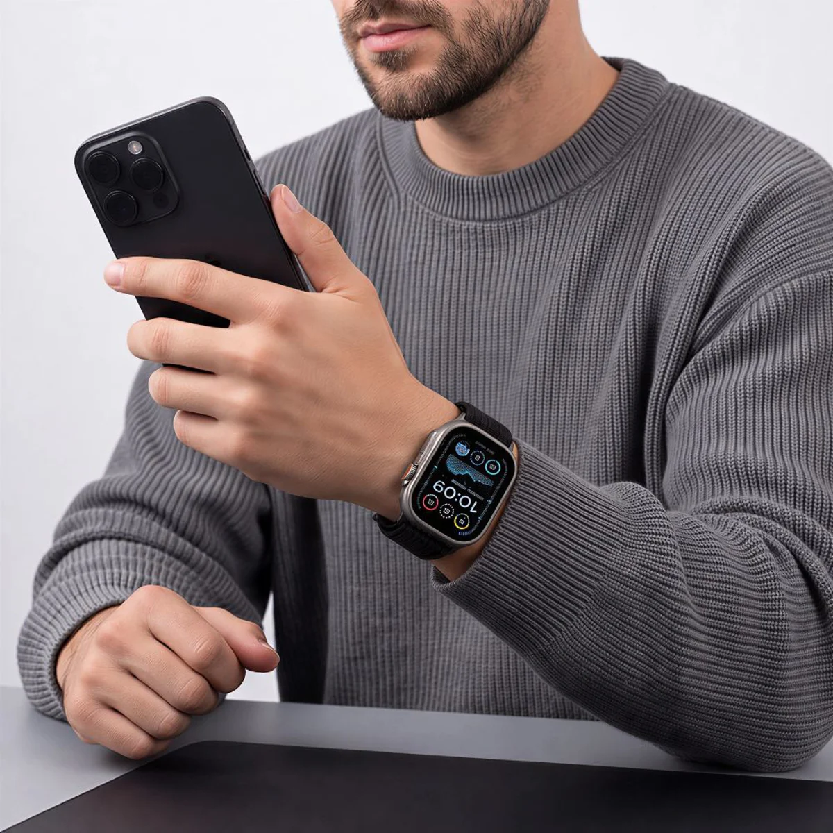 Λουράκι Tech-Protect Nylon Sport Black Apple Watch 44/45/46/49mm APPLE WATCH Tech-Protect Λουράκι Tech-Protect Nylon Sport Black Apple Watch 44/45/46/49mm - Image 4