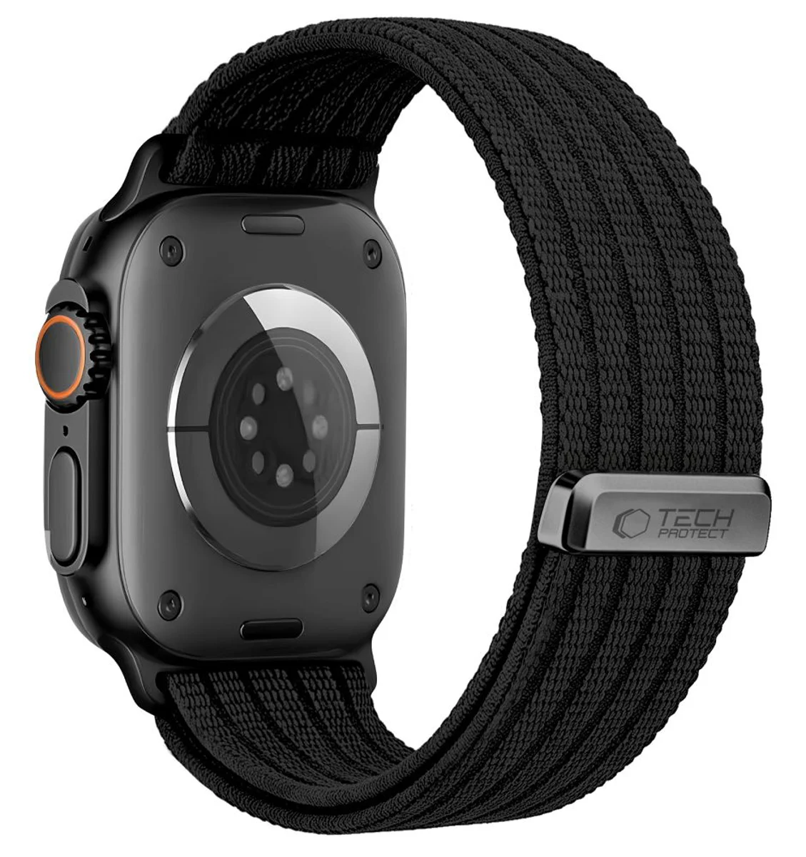 Λουράκι Tech-Protect Nylon Sport Black Apple Watch 44/45/46/49mm APPLE WATCH Tech-Protect Λουράκι Tech-Protect Nylon Sport Black Apple Watch 44/45/46/49mm - Image 2