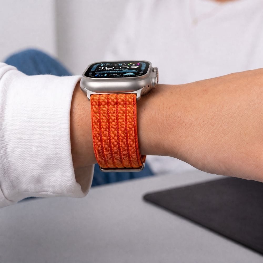 Λουράκι Tech-Protect Nylon Sport Orange Apple Watch 44/45/46/49mm APPLE WATCH Tech-Protect Λουράκι Tech-Protect Nylon Sport Orange Apple Watch 44/45/46/49mm - Image 7