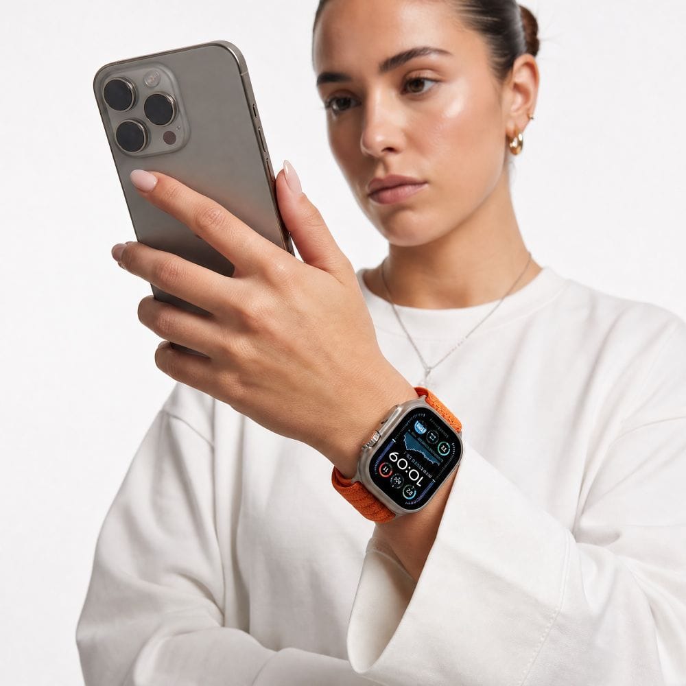 Λουράκι Tech-Protect Nylon Sport Orange Apple Watch 44/45/46/49mm APPLE WATCH Tech-Protect Λουράκι Tech-Protect Nylon Sport Orange Apple Watch 44/45/46/49mm - Image 5
