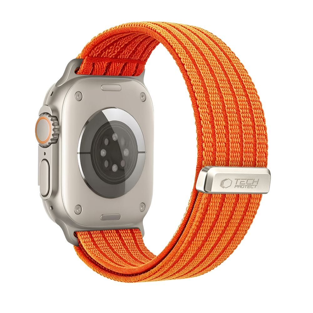 Λουράκι Tech-Protect Nylon Sport Orange Apple Watch 44/45/46/49mm APPLE WATCH Tech-Protect Λουράκι Tech-Protect Nylon Sport Orange Apple Watch 44/45/46/49mm - Image 2