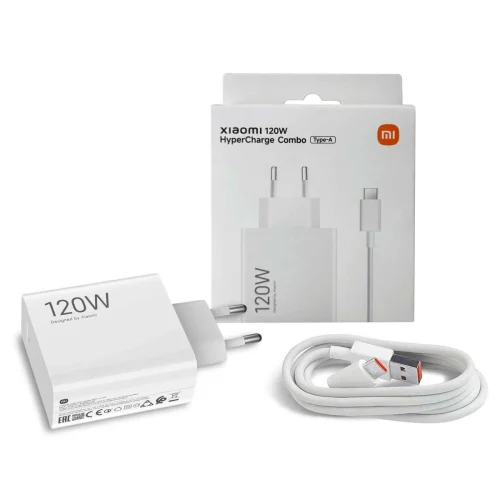 Xiaomi HyperCharge 120W Combo White (USB-A with Cable)