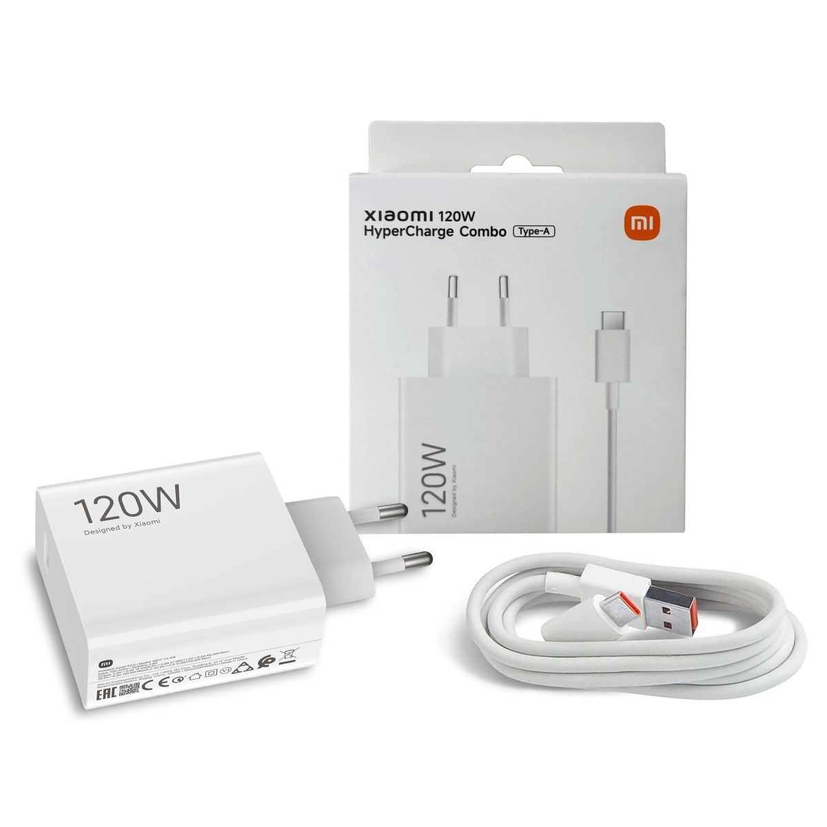 Xiaomi HyperCharge 120W Combo White (USB-A with Cable) ΑΞΕΣΟΥΑΡ Xiaomi Xiaomi HyperCharge 120W Combo White (USB-A with Cable)