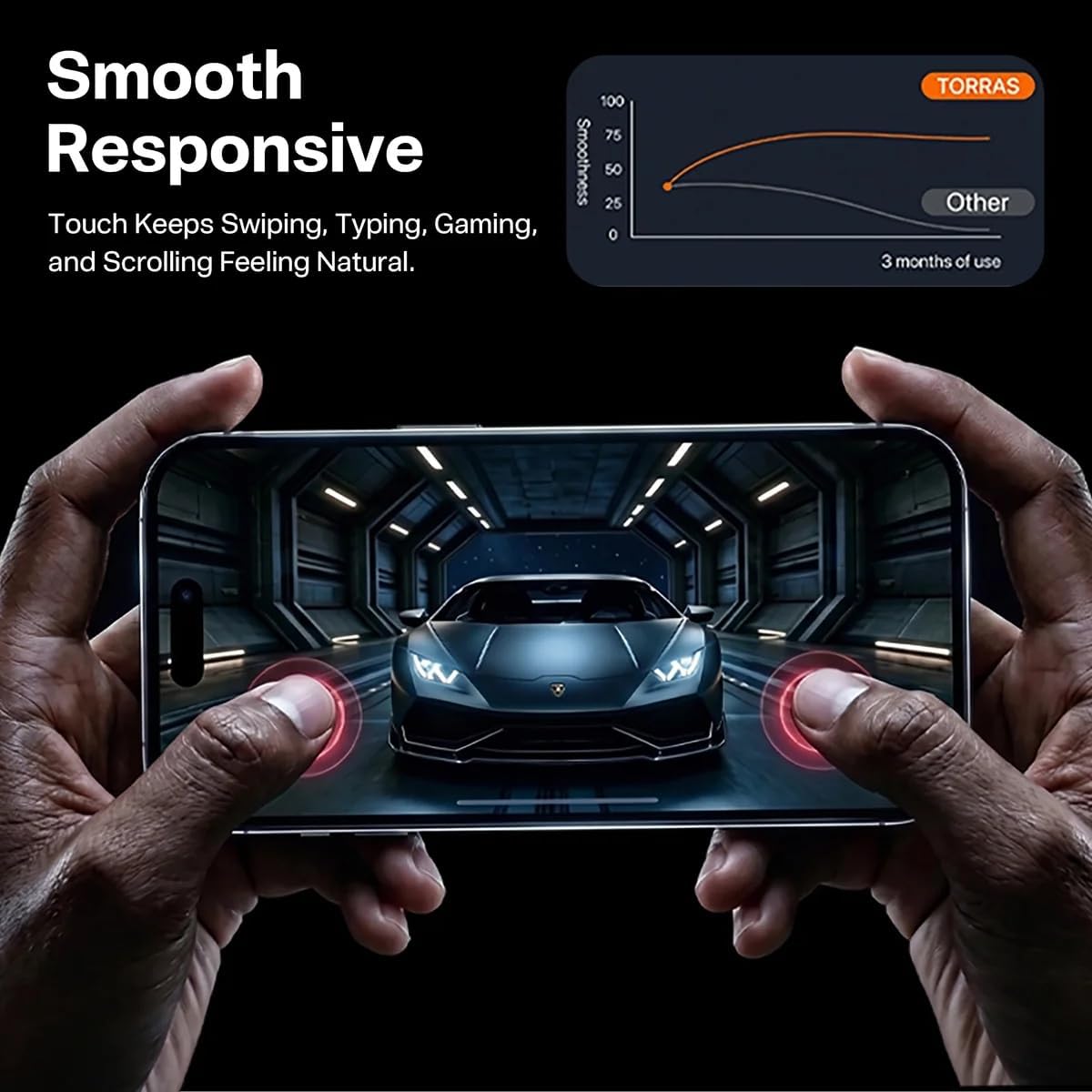 Torras SunView Anti-Reflective Tempered Glass iPhone 18 Pro ΠΡΟΣΤΑΣΙΑ ΟΘΟΝΗΣ TORRAS Torras SunView Anti-Reflective Tempered Glass iPhone 18 Pro - Image 7