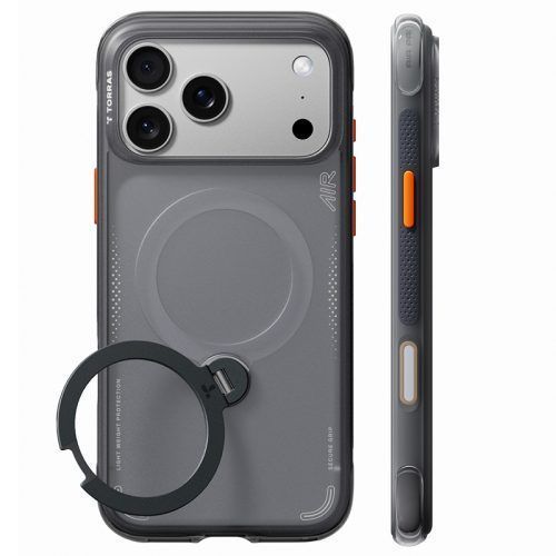 Θήκη Torras Ostand Spin Air Q3 MagSafe Kickstand Black iPhone 18 Pro/17 Pro ΘΗΚΕΣ TORRAS Θήκη Torras Ostand Spin Air Q3 MagSafe Kickstand Black iPhone 18 Pro/17 Pro