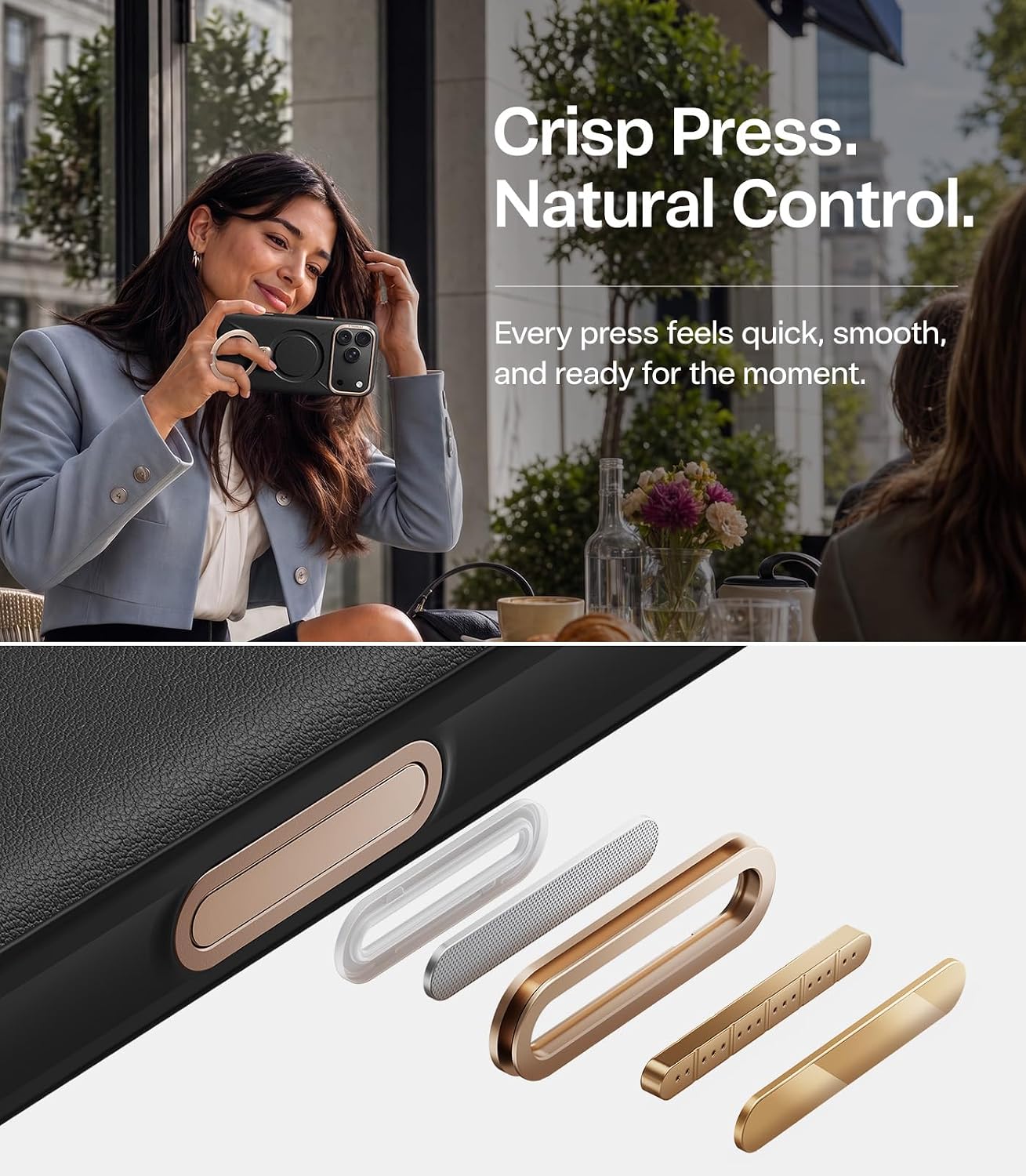 Θήκη Torras Ostand Q3 VegSkin MagSafe Black iPhone 18 Pro Max/17 Pro Max ΘΗΚΕΣ TORRAS Θήκη Torras Ostand Q3 VegSkin MagSafe Black iPhone 18 Pro Max/17 Pro Max - Image 3