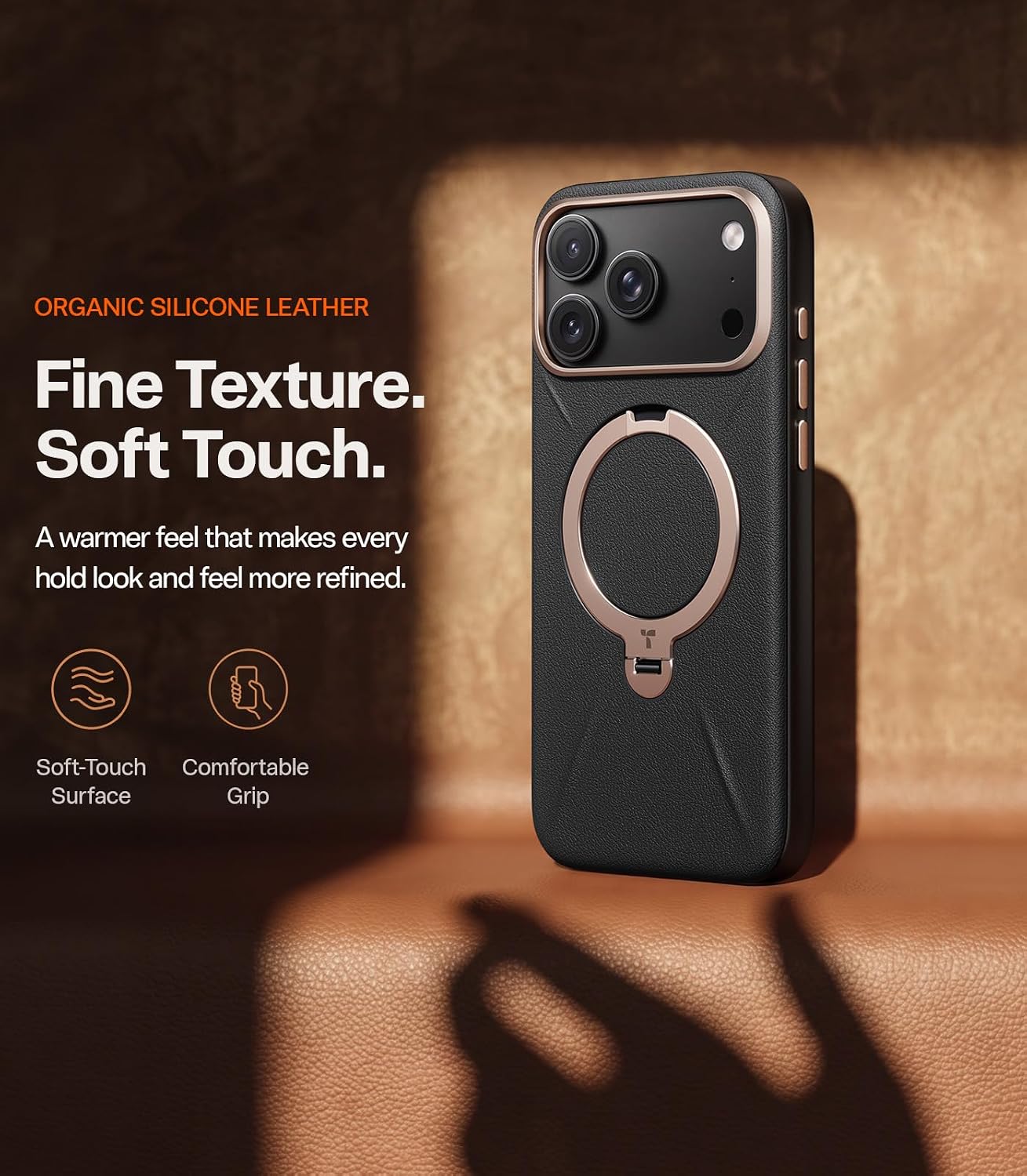 Θήκη Torras Ostand Q3 VegSkin MagSafe Black iPhone 18 Pro Max/17 Pro Max ΘΗΚΕΣ TORRAS Θήκη Torras Ostand Q3 VegSkin MagSafe Black iPhone 18 Pro Max/17 Pro Max - Image 6