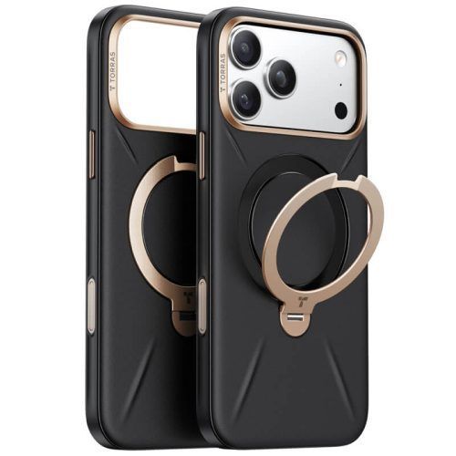Θήκη Torras Ostand Q3 VegSkin MagSafe Black iPhone 18 Pro Max/17 Pro Max ΘΗΚΕΣ TORRAS Θήκη Torras Ostand Q3 VegSkin MagSafe Black iPhone 18 Pro Max/17 Pro Max