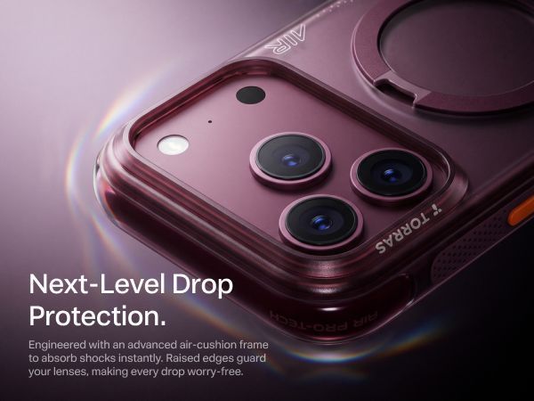 Θήκη Torras Ostand Spin Air Q3 MagSafe Kickstand Purple iPhone 18 Pro/17 Pro ΘΗΚΕΣ TORRAS Θήκη Torras Ostand Spin Air Q3 MagSafe Kickstand Purple iPhone 18 Pro/17 Pro - Image 4