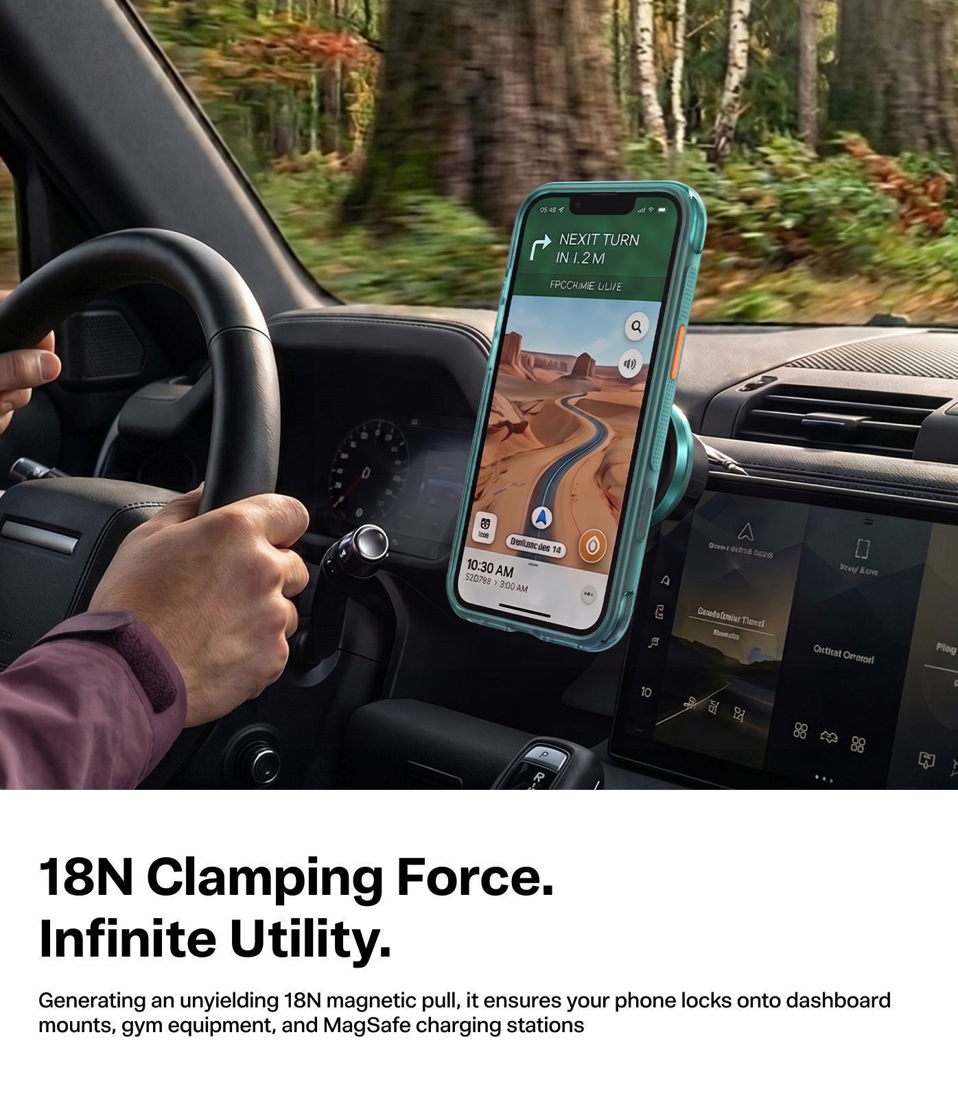 Θήκη Torras Ostand Spin Air Q3 MagSafe Kickstand Green iPhone 18 Pro Max/17 Pro Max ΘΗΚΕΣ TORRAS Θήκη Torras Ostand Spin Air Q3 MagSafe Kickstand Green iPhone 18 Pro Max/17 Pro Max - Image 2