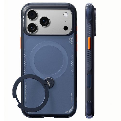 Θήκη Torras Ostand Spin Air Q3 MagSafe Kickstand Deep Blue iPhone 18 Pro/17 Pro ΘΗΚΕΣ TORRAS Θήκη Torras Ostand Spin Air Q3 MagSafe Kickstand Deep Blue iPhone 18 Pro/17 Pro