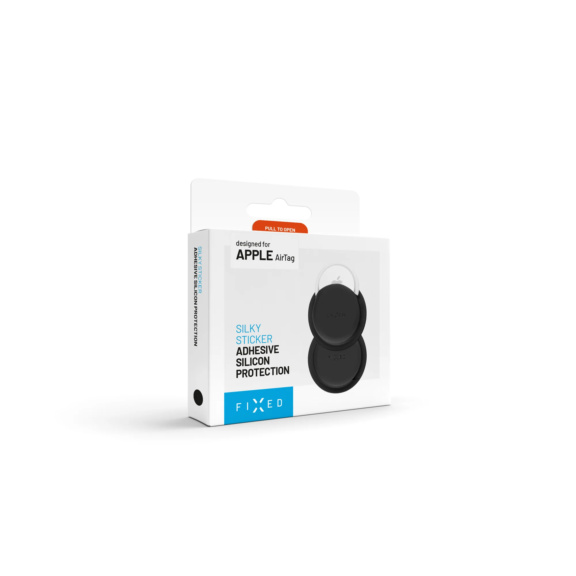 Θήκη Fixed AirTag Silky Sticker Black (2-Pack) ΘΗΚΕΣ Fixed Θήκη Fixed AirTag Silky Sticker Black (2-Pack) - Image 2