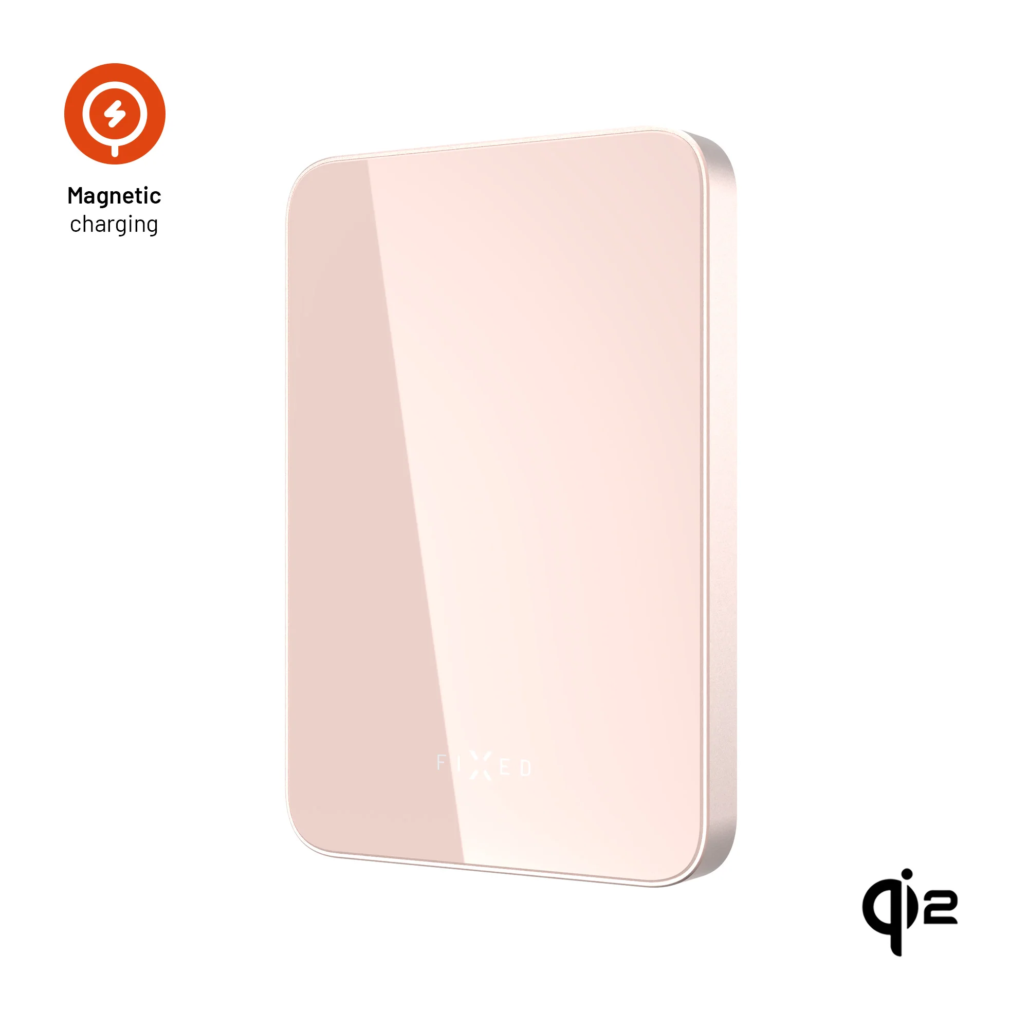 Fixed MagZen 5 Crystal Slim Magnetic PowerBank PD 20W 5000mAh Pink POWERBANK MAGSAFE Fixed Fixed MagZen 5 Crystal Slim Magnetic PowerBank PD 20W 5000mAh Pink - Image 2