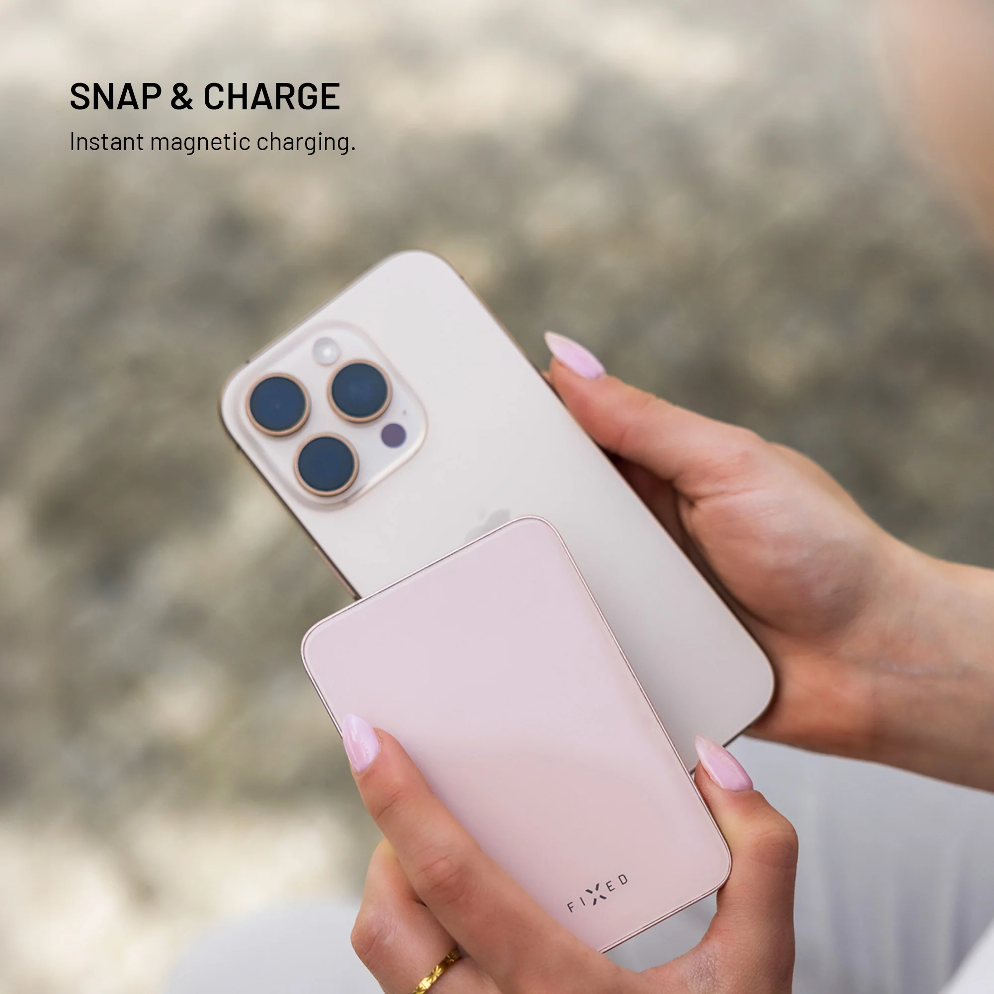 Fixed MagZen 5 Crystal Slim Magnetic PowerBank PD 20W 5000mAh Pink POWERBANK MAGSAFE Fixed Fixed MagZen 5 Crystal Slim Magnetic PowerBank PD 20W 5000mAh Pink - Image 8