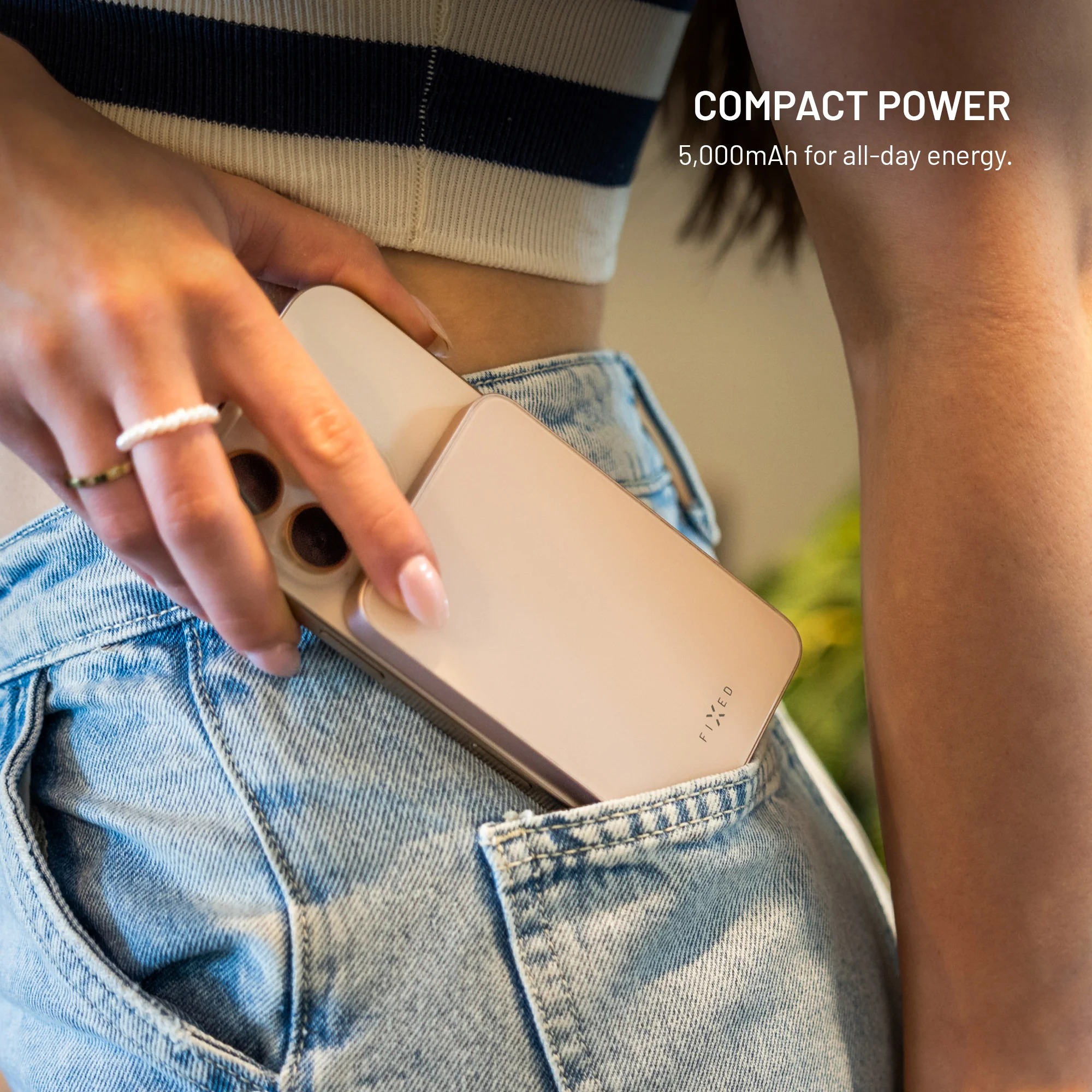 Fixed MagZen 5 Crystal Slim Magnetic PowerBank PD 20W 5000mAh Pink POWERBANK MAGSAFE Fixed Fixed MagZen 5 Crystal Slim Magnetic PowerBank PD 20W 5000mAh Pink - Image 5