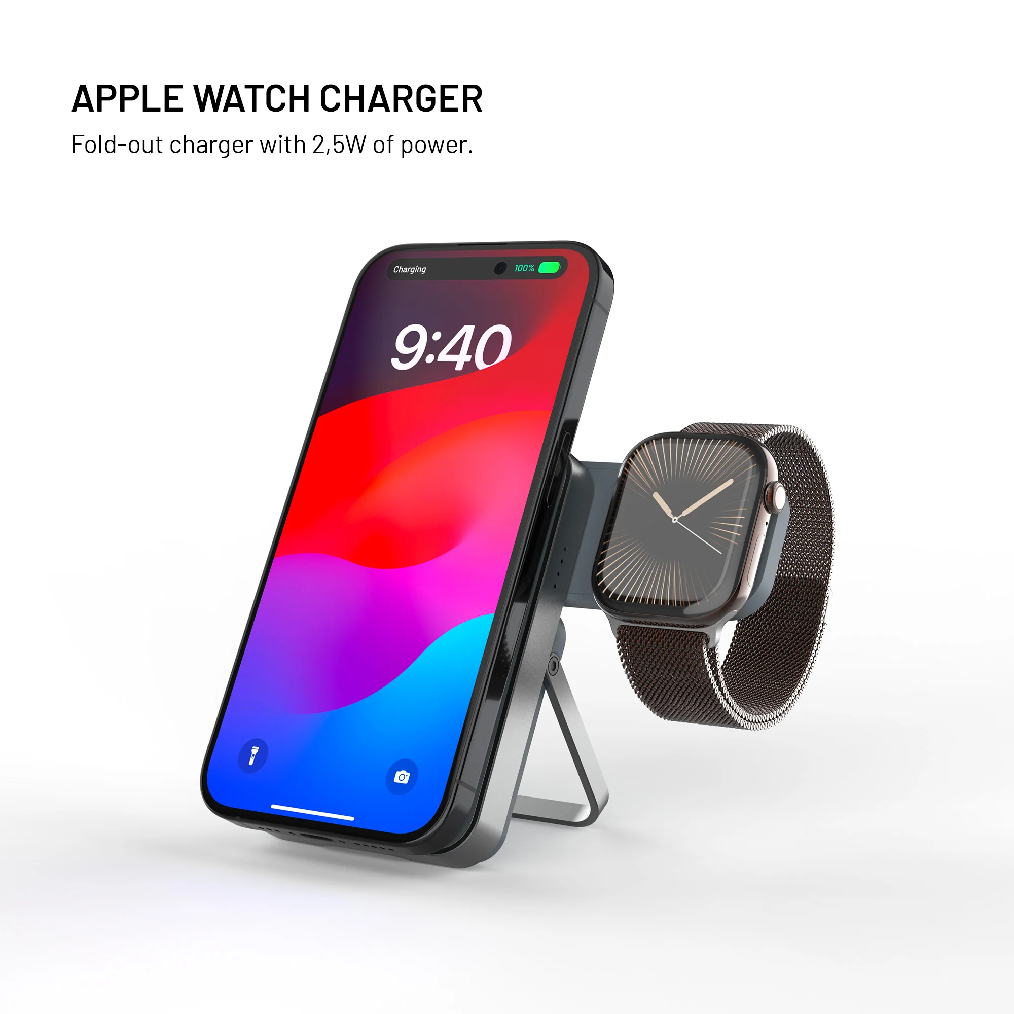 Fixed 3in1 MagZen 5 Stand PowerBank 5000mAh Grey APPLE WATCH Fixed Fixed 3in1 MagZen 5 Stand PowerBank 5000mAh Grey - Image 7