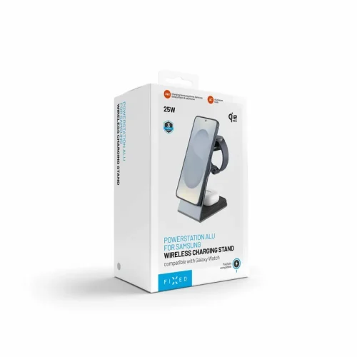 Alternative view of Fixed 3in1 MagPowerstation ALU Samsung Galaxy Charging Station Black