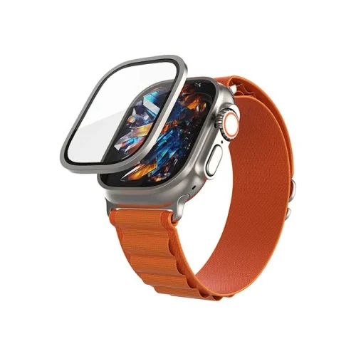 Fixed Armor Display Protection Tempered Glass Titanium Apple Watch 49mm