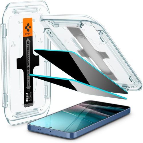 (2-Pack) Spigen EZ Fit GLAS.tR HD Privacy Tempered Glass Samsung Galaxy S25/S24