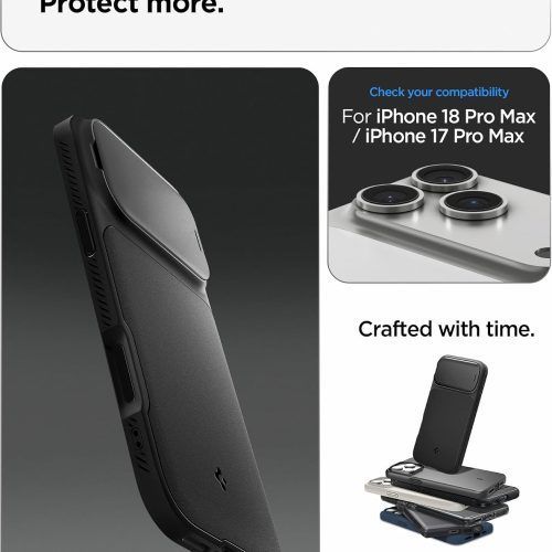 Alternative view of Θήκη Spigen Optik Armor MagSafe Black iPhone 18 Pro Max/17 Pro Max