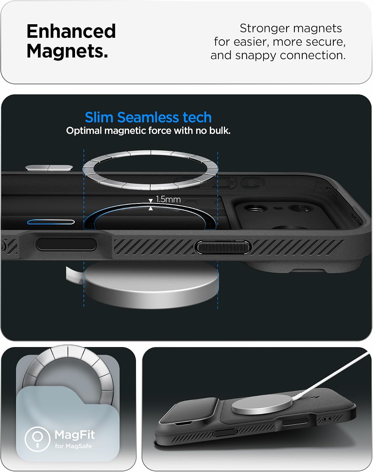 Θήκη Spigen Optik Armor MagSafe Black iPhone 18 Pro Max/17 Pro Max ΘΗΚΕΣ Spigen Θήκη Spigen Optik Armor MagSafe Black iPhone 18 Pro Max/17 Pro Max - Image 7
