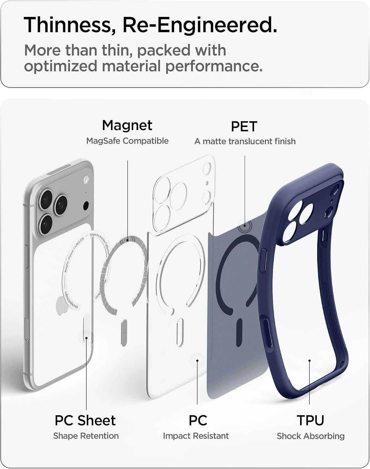 Θήκη Spigen Ultra Hybrid MagSafe Frost Deep Blue iPhone 18 Pro Max/17 Pro Max ΘΗΚΕΣ Spigen Θήκη Spigen Ultra Hybrid MagSafe Frost Deep Blue iPhone 18 Pro Max/17 Pro Max - Image 3