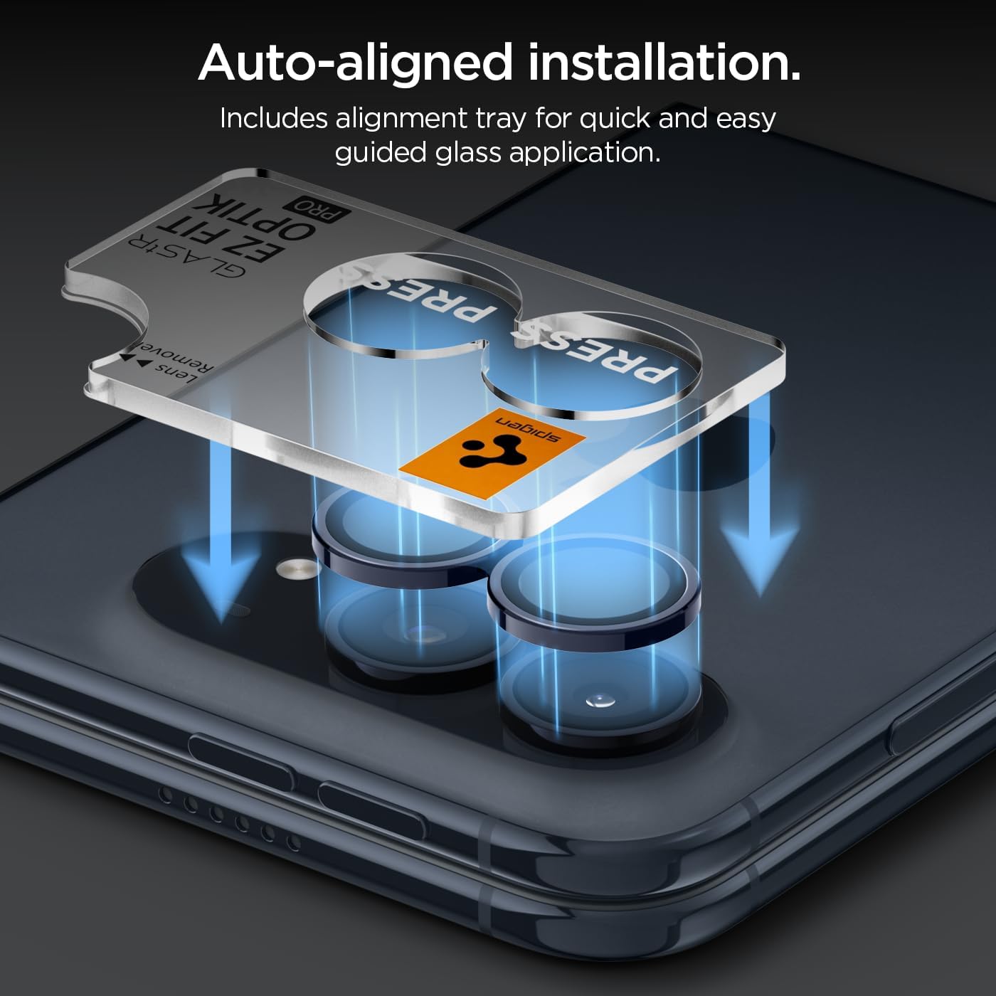 (2-Pack) Spigen Glass tR EZ Fit Optik Pro Camera Lens Protector Night Sky iPhone Duo Προστασία Οθόνης iPhone Spigen (2-Pack) Spigen Glass tR EZ Fit Optik Pro Camera Lens Protector Night Sky iPhone Duo - Image 5
