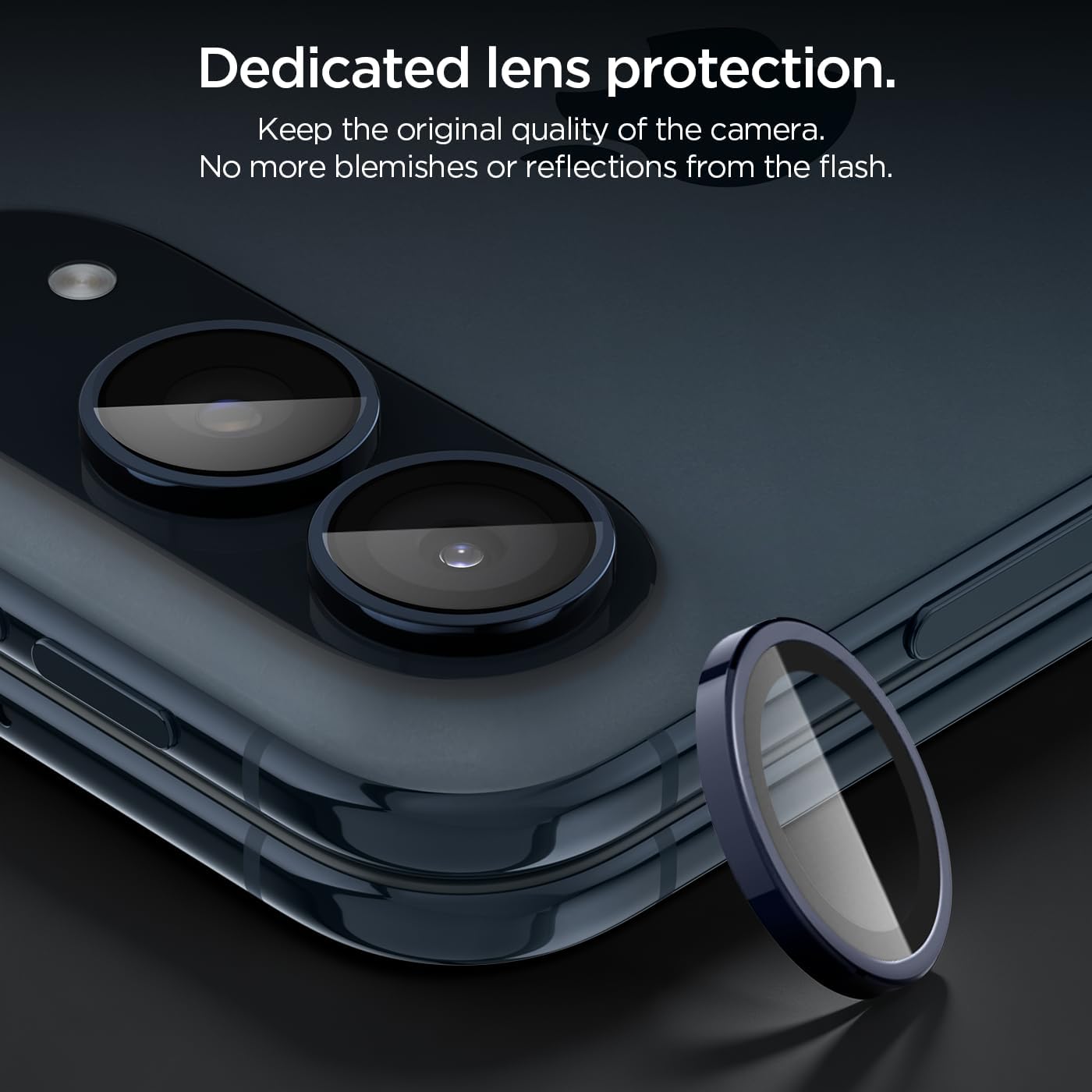 (2-Pack) Spigen Glass tR EZ Fit Optik Pro Camera Lens Protector Night Sky iPhone Duo Προστασία Οθόνης iPhone Spigen (2-Pack) Spigen Glass tR EZ Fit Optik Pro Camera Lens Protector Night Sky iPhone Duo - Image 3