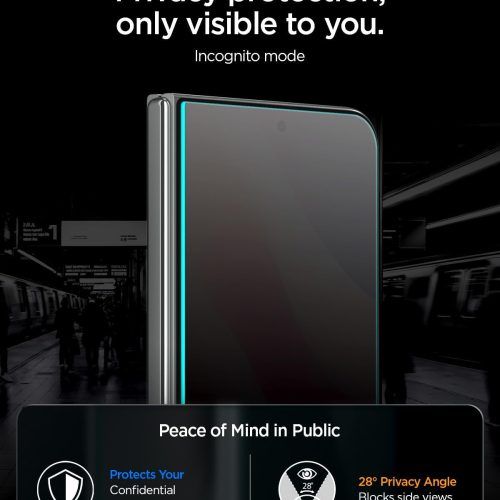 Alternative view of Spigen GLAS.tR EZ Fit Pro Privacy Tempered Glass iPhone Duo