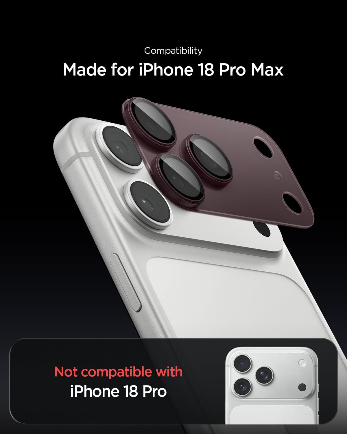 Spigen Glass tR EZ Fit Optik Pro XL Burgundy iPhone 18 Pro Max Προστασία Οθόνης iPhone Spigen Spigen Glass tR EZ Fit Optik Pro XL Burgundy iPhone 18 Pro Max - Image 7