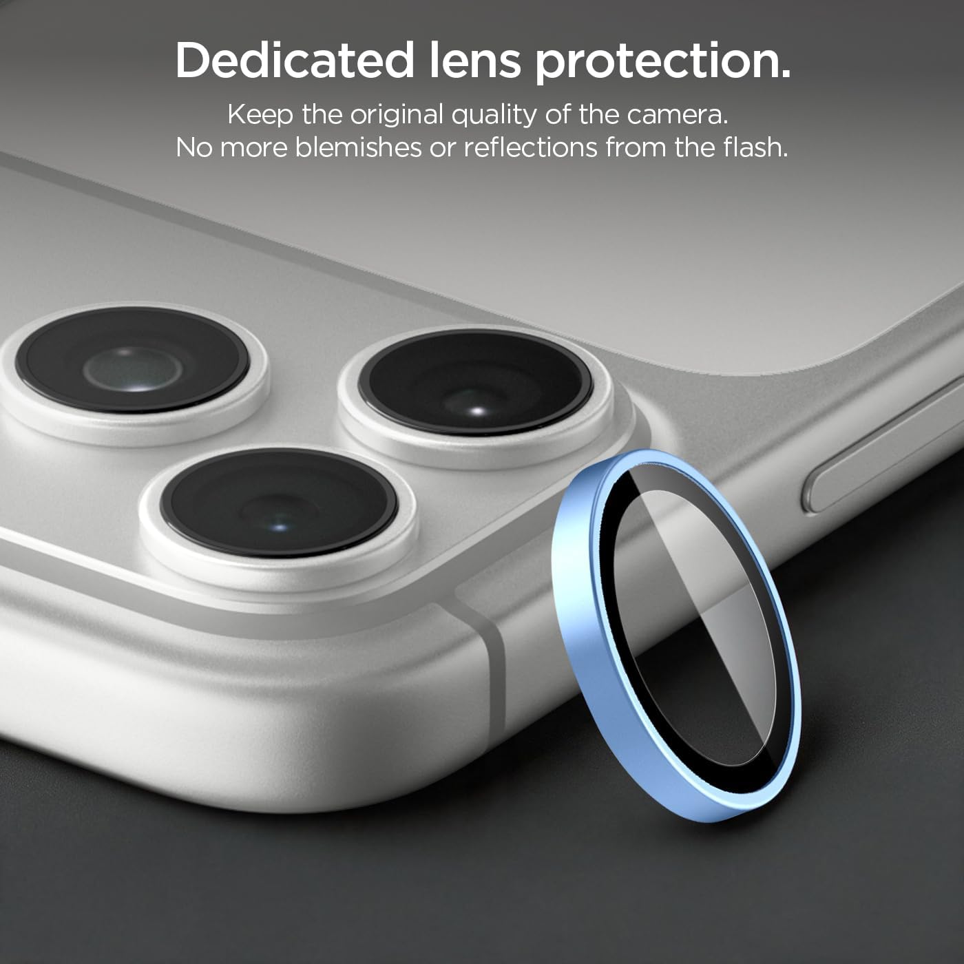(2-Pack) Spigen Glass tR EZ Fit Optik Pro Camera Lens Protector Light Blue iPhone 18 Pro Max/18 Pro Προστασία Οθόνης iPhone Spigen (2-Pack) Spigen Glass tR EZ Fit Optik Pro Camera Lens Protector Light Blue iPhone 18 Pro Max/18 Pro - Image 2