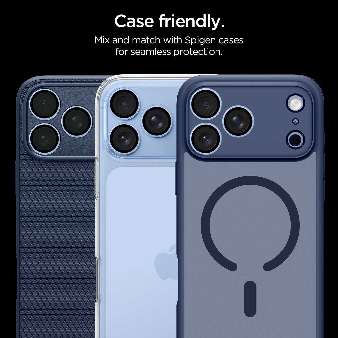 (2-Pack) Spigen Glass tR EZ Fit Optik Pro Camera Lens Protector Light Blue iPhone 18 Pro Max/18 Pro Προστασία Οθόνης iPhone Spigen (2-Pack) Spigen Glass tR EZ Fit Optik Pro Camera Lens Protector Light Blue iPhone 18 Pro Max/18 Pro - Image 6