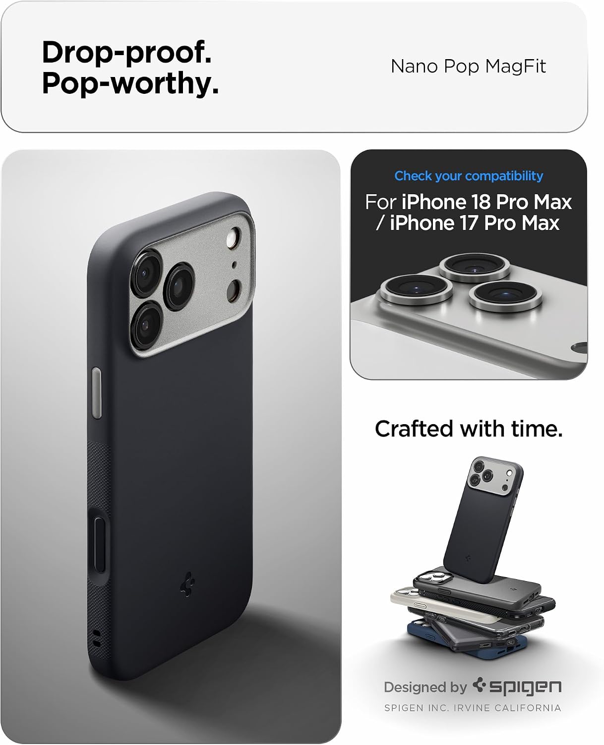 Θήκη Spigen Nano Pop MagSafe Black Sesame iPhone 18 Pro Max/17 Pro Max ΘΗΚΕΣ Spigen Θήκη Spigen Nano Pop MagSafe Black Sesame iPhone 18 Pro Max/17 Pro Max - Image 7