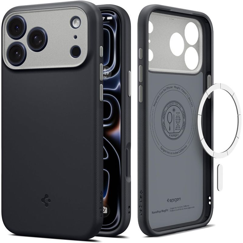 Θήκη Spigen Nano Pop MagSafe Black Sesame iPhone 18 Pro Max/17 Pro Max ΘΗΚΕΣ Spigen Θήκη Spigen Nano Pop MagSafe Black Sesame iPhone 18 Pro Max/17 Pro Max