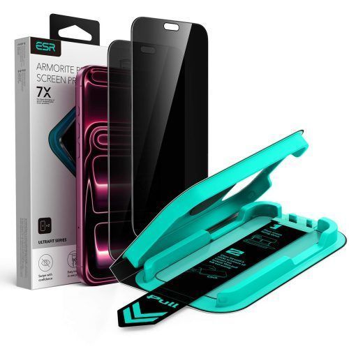 (2-Pack) ESR UltraFit Armorite Privacy Tempered Glass iPhone 18 Pro