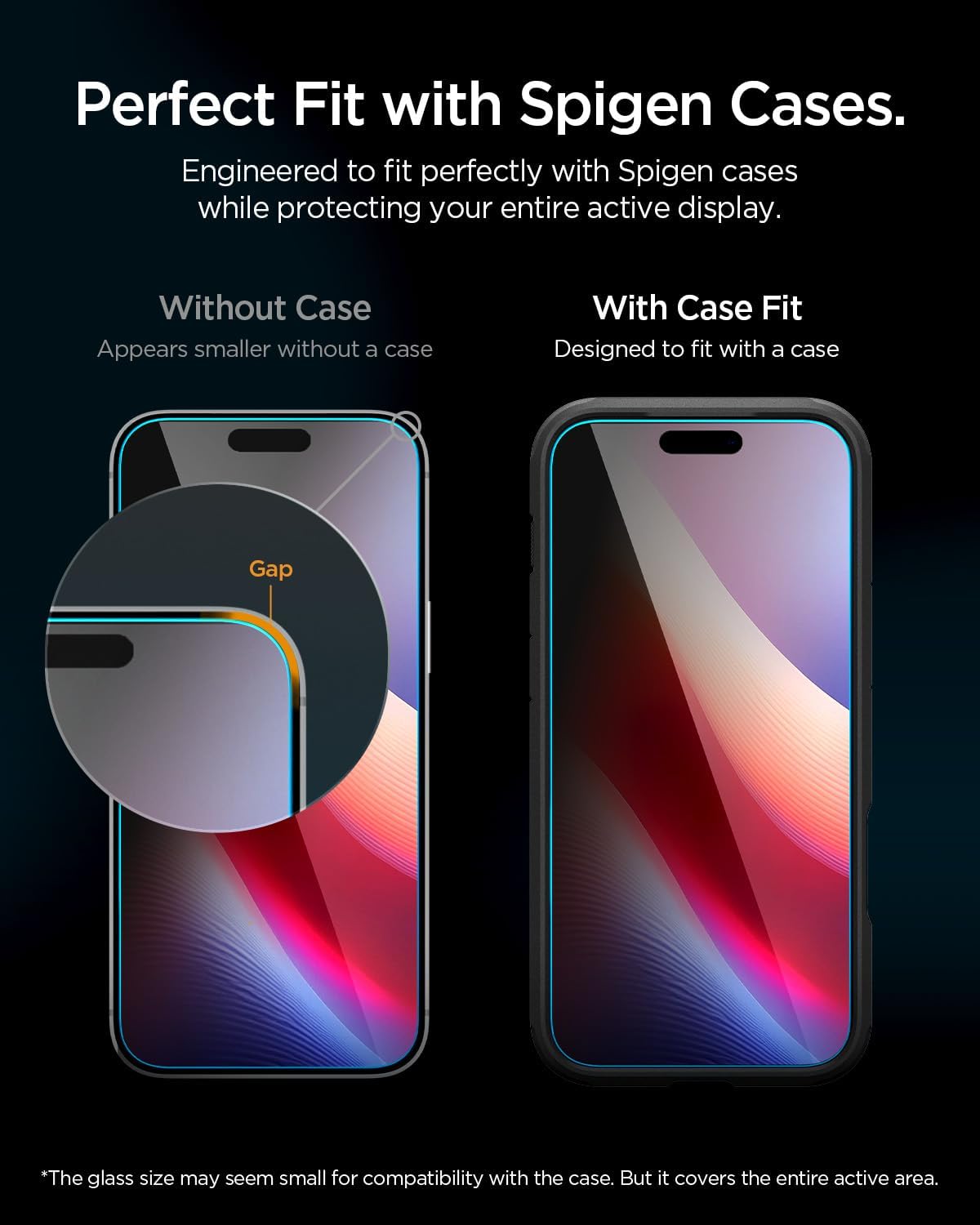 (2-Pack) Spigen GLAS.tR EZ Fit Pro Privacy Tempered Glass iPhone 18 Pro ΠΡΟΣΤΑΣΙΑ ΟΘΟΝΗΣ Spigen (2-Pack) Spigen GLAS.tR EZ Fit Pro Privacy Tempered Glass iPhone 18 Pro - Image 2