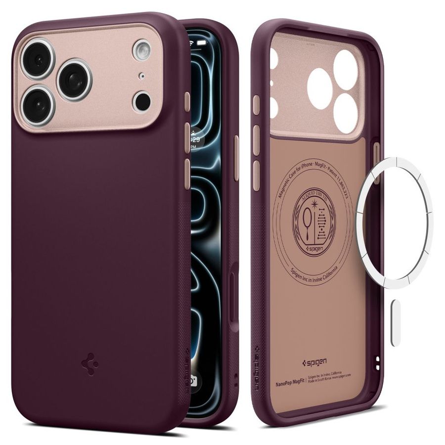 Θήκη Spigen Nano Pop MagSafe Burgundy Bean iPhone 18 Pro Max/17 Pro Max ΘΗΚΕΣ Spigen Θήκη Spigen Nano Pop MagSafe Burgundy Bean iPhone 18 Pro Max/17 Pro Max