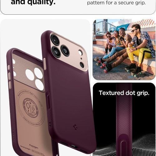 Alternative view of Θήκη Spigen Nano Pop MagSafe Burgundy Bean iPhone 18 Pro Max/17 Pro Max