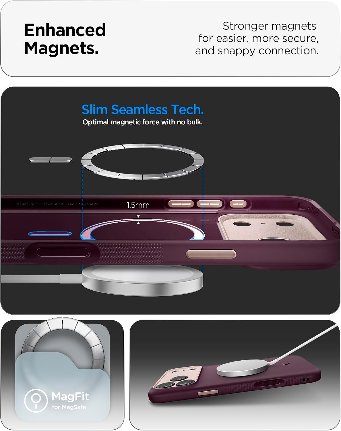Θήκη Spigen Nano Pop MagSafe Burgundy Bean iPhone 18 Pro Max/17 Pro Max ΘΗΚΕΣ Spigen Θήκη Spigen Nano Pop MagSafe Burgundy Bean iPhone 18 Pro Max/17 Pro Max - Image 4