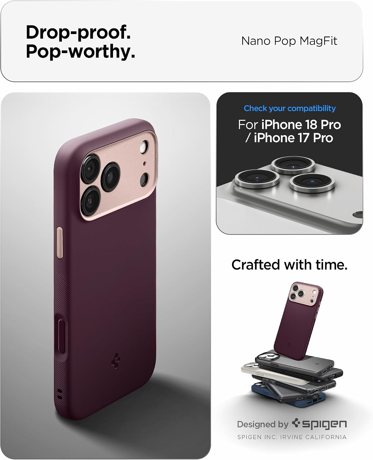Θήκη Spigen Nano Pop MagSafe Burgundy Bean iPhone 18 Pro Max/17 Pro Max ΘΗΚΕΣ Spigen Θήκη Spigen Nano Pop MagSafe Burgundy Bean iPhone 18 Pro Max/17 Pro Max - Image 3