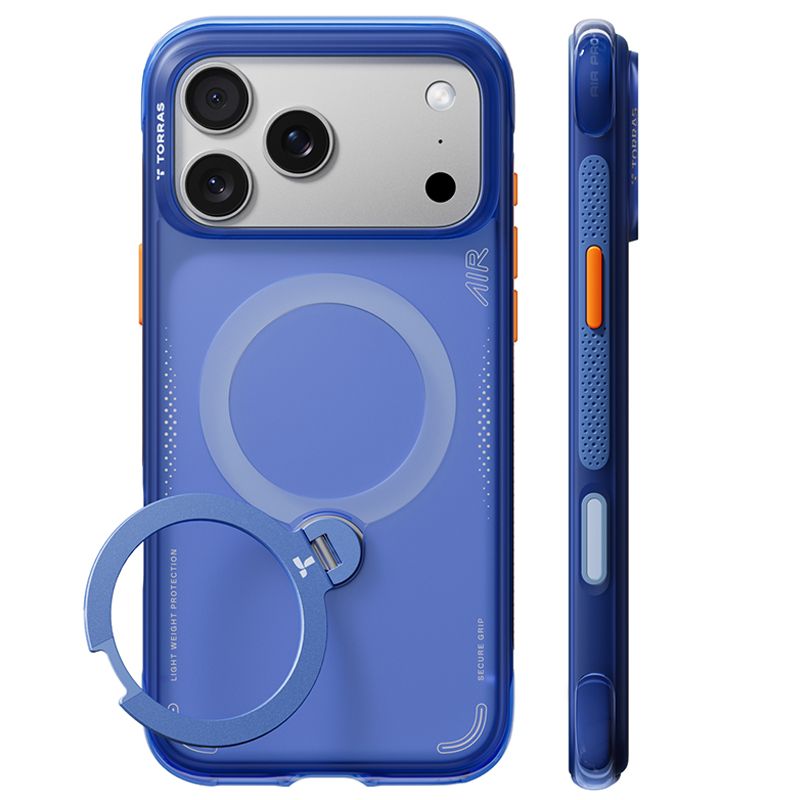 Θήκη Torras Ostand Spin Air Q3 MagSafe Kickstand Arctic Blue iPhone 18 Pro Max/17 Pro Max ΘΗΚΕΣ TORRAS Θήκη Torras Ostand Spin Air Q3 MagSafe Kickstand Arctic Blue iPhone 18 Pro Max/17 Pro Max